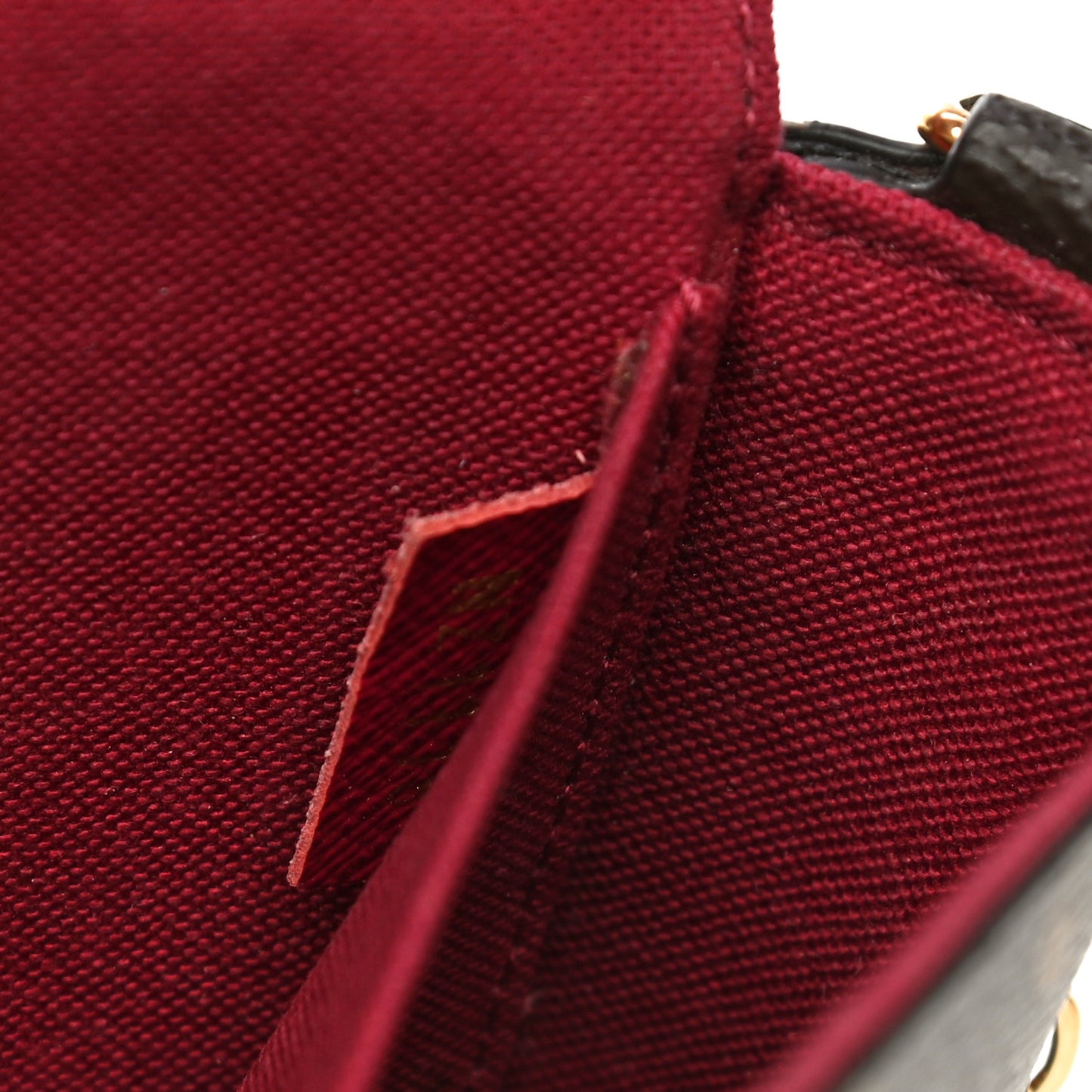 Monogram Pochette Felicie Chain Wallet Fuchsia