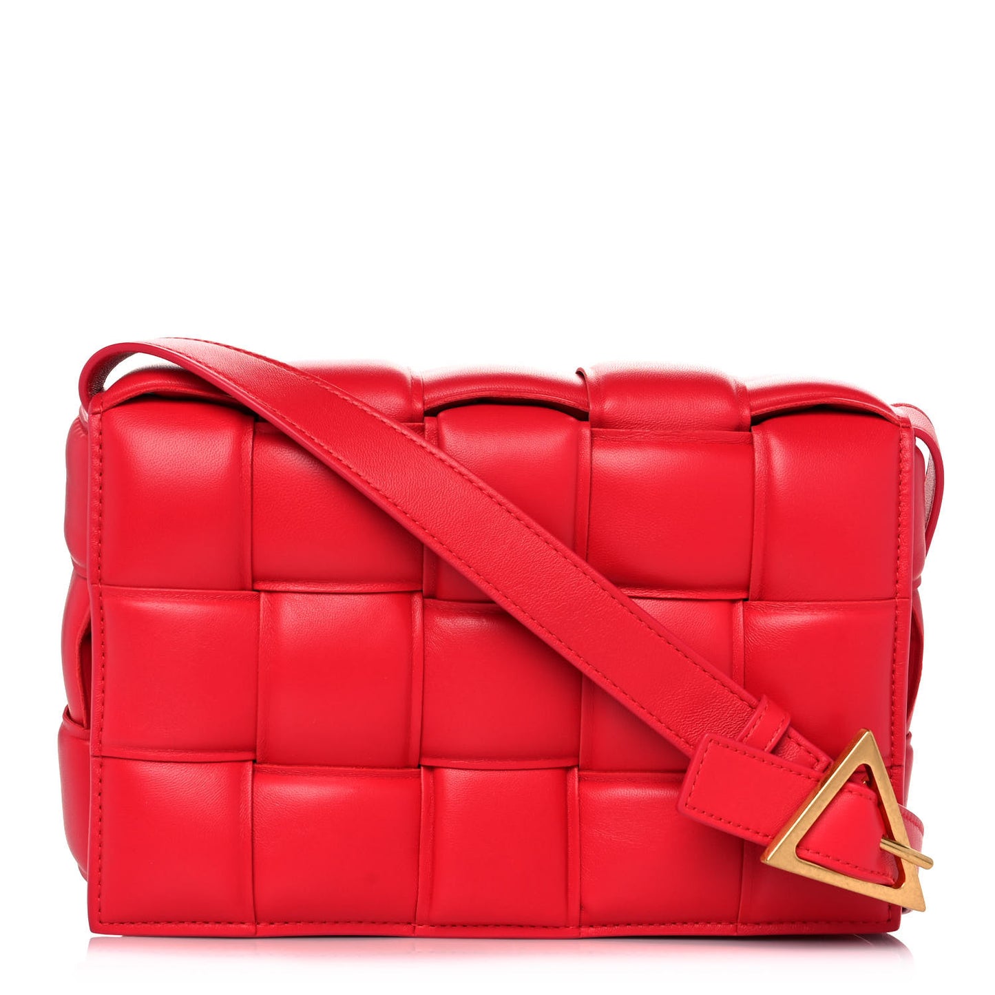 Nappa Maxi Intreccio Padded Cassette Crossbody Bag Firework