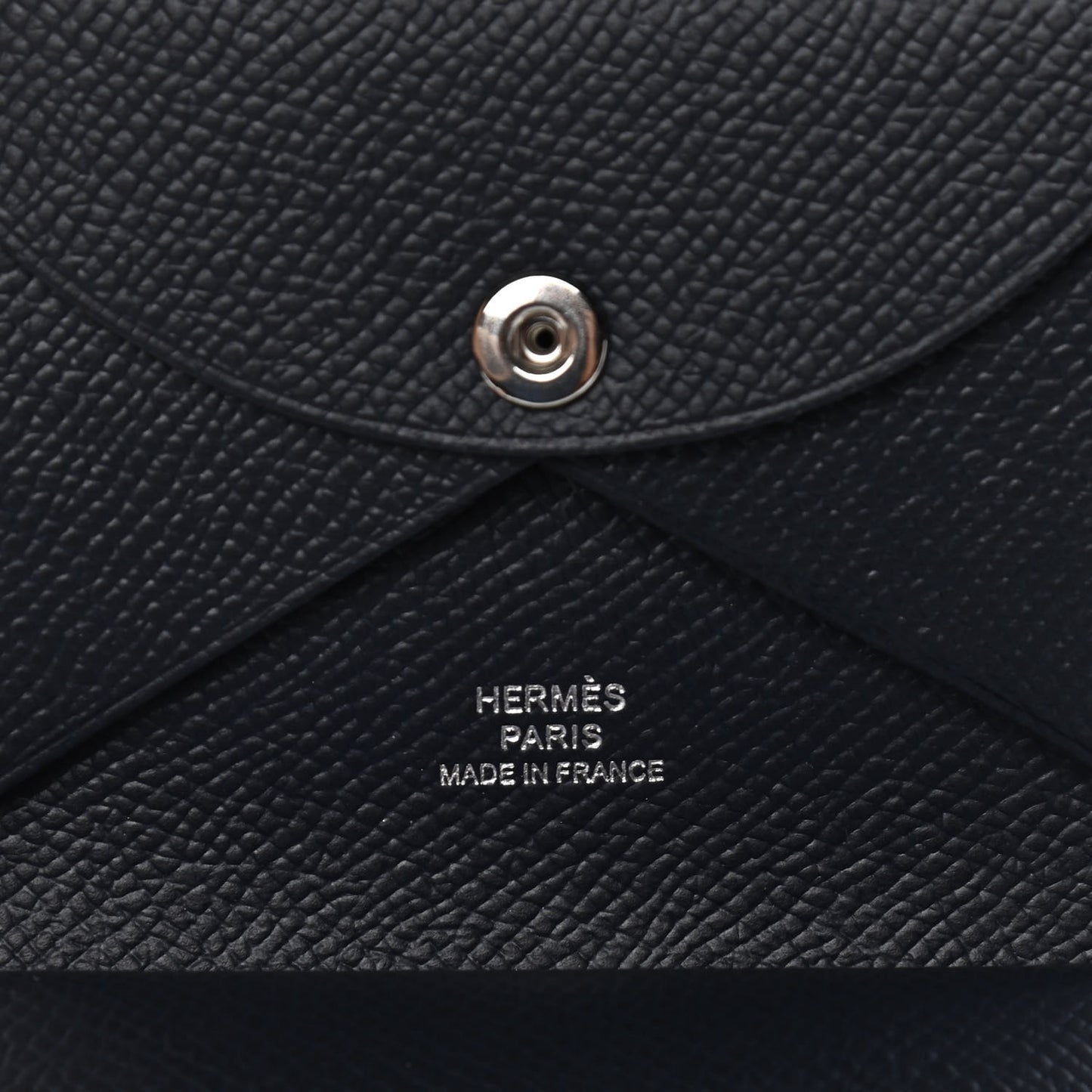 Epsom Calvi Duo Card Case Bleu Indigo