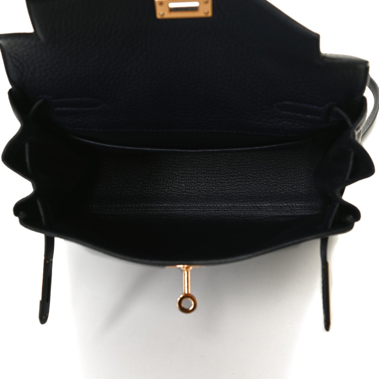 Hermes Taurillon Clemence Kelly Ado Backpack Bleu Nuit 5 of 12