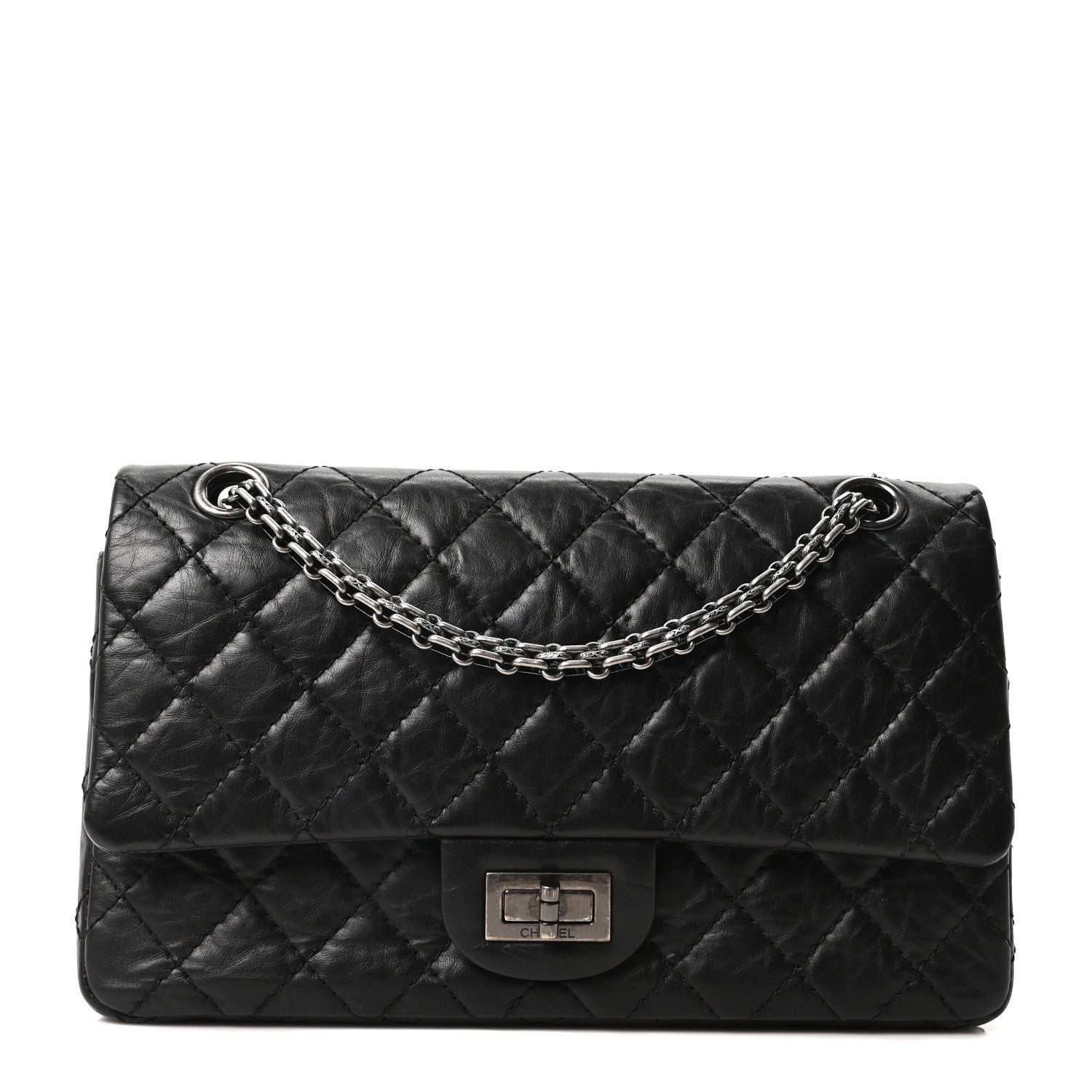 Chanel Aged Calfskin Quilted 2.55 Reissue 225 Flap Black 1 of 10