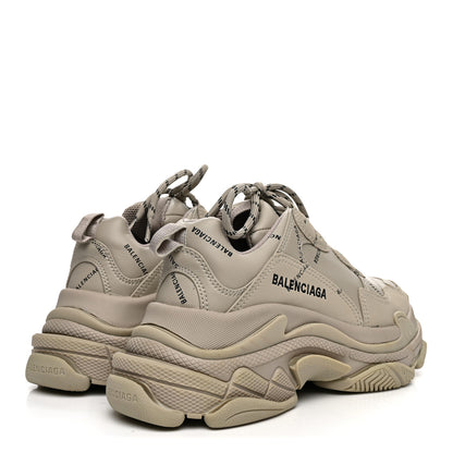 Balenciaga Fabric Mesh Womens Triple S Sneakers 37 Beige 5 of 8