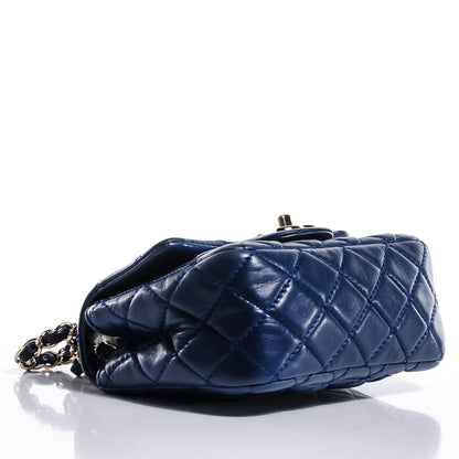 Chanel Lambskin Quilted Mini Square Flap Blue 3 of 8