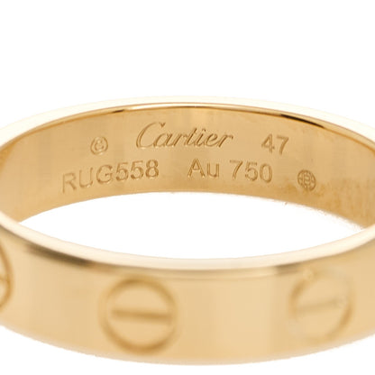 Cartier 18K Yellow Gold 3.5mm LOVE Wedding Band Ring 47 4 4 of 5