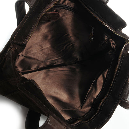 Chanel Suede Shoulder Bag Dark Brown 5 of 8