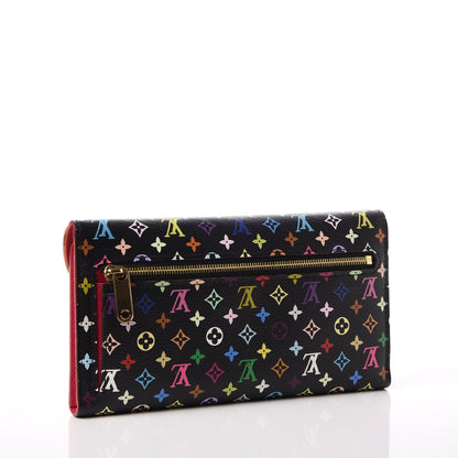 Louis Vuitton Monogram Multicolor Eugenie Wallet Black Grenade 3 of 8