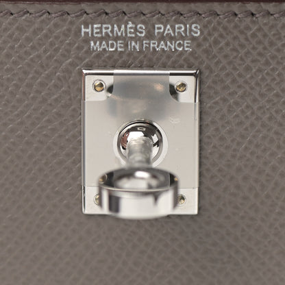 Hermes Epsom Mini Kelly Sellier 20 Etain 25 of 30