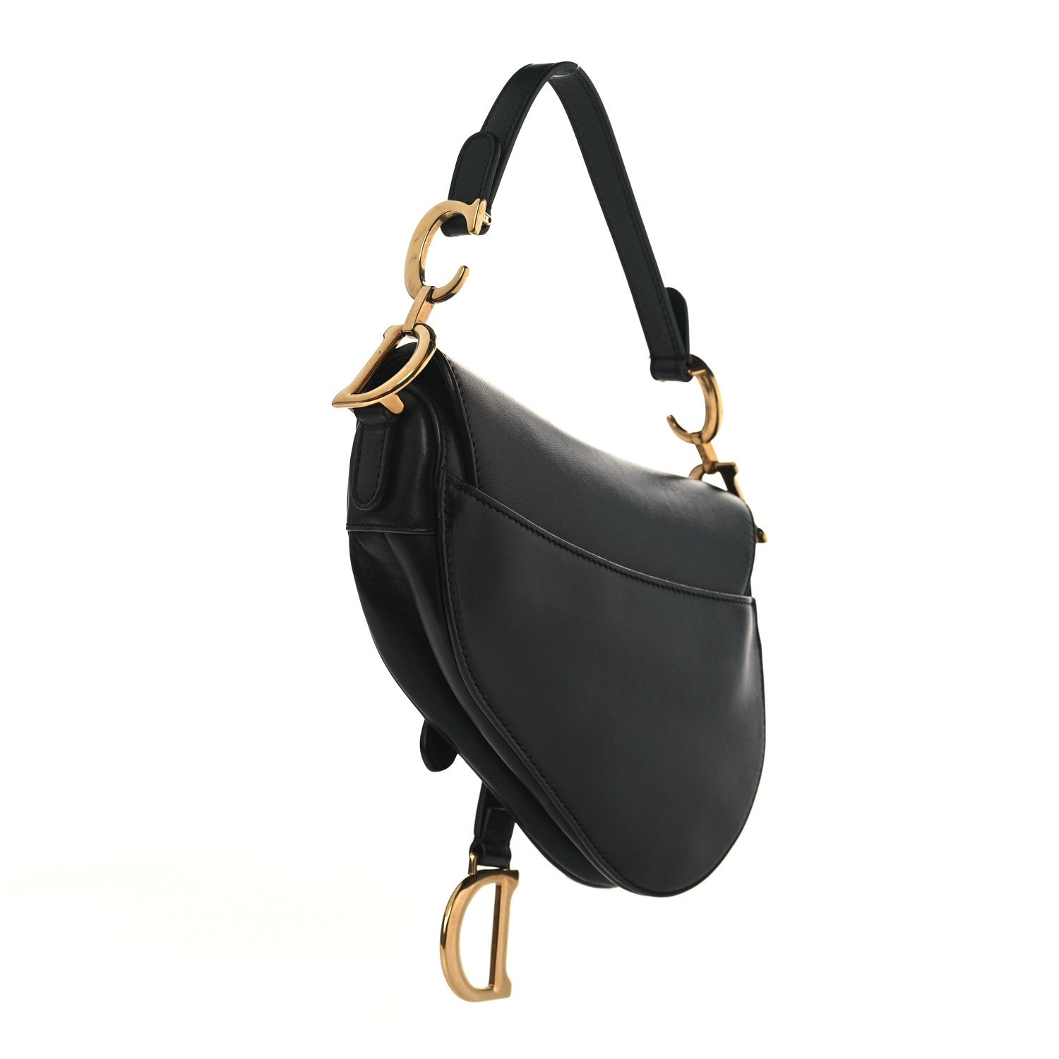 Christian Dior Calfskin Mini Saddle Bag Black 3 of 11