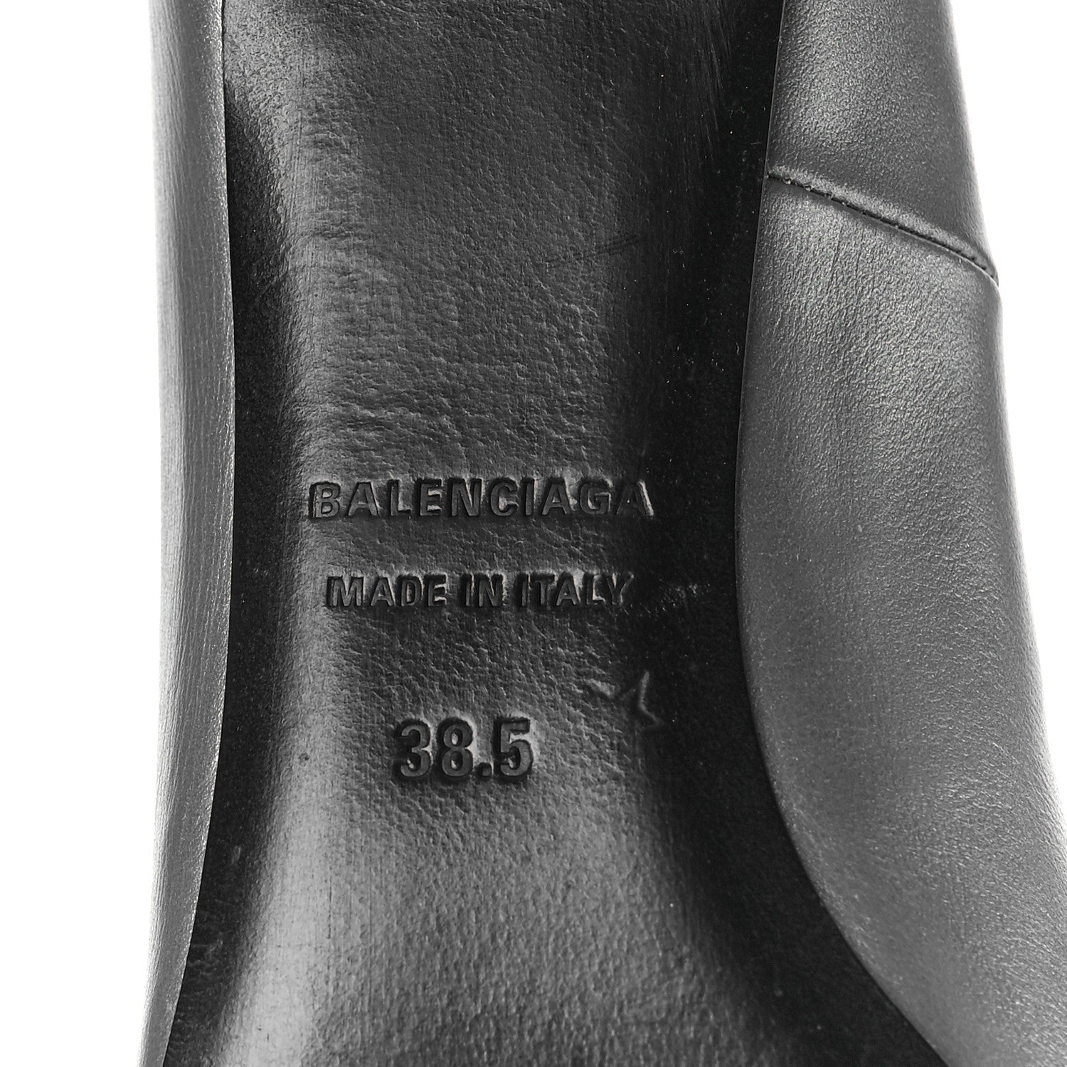 Balenciaga Metallic Nappa Square Knife 80mm Pumps 38.5 Silver 7 of 9