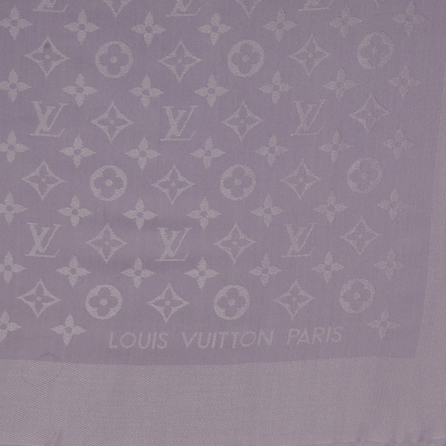 Wool Silk Monogram Shawl Parme