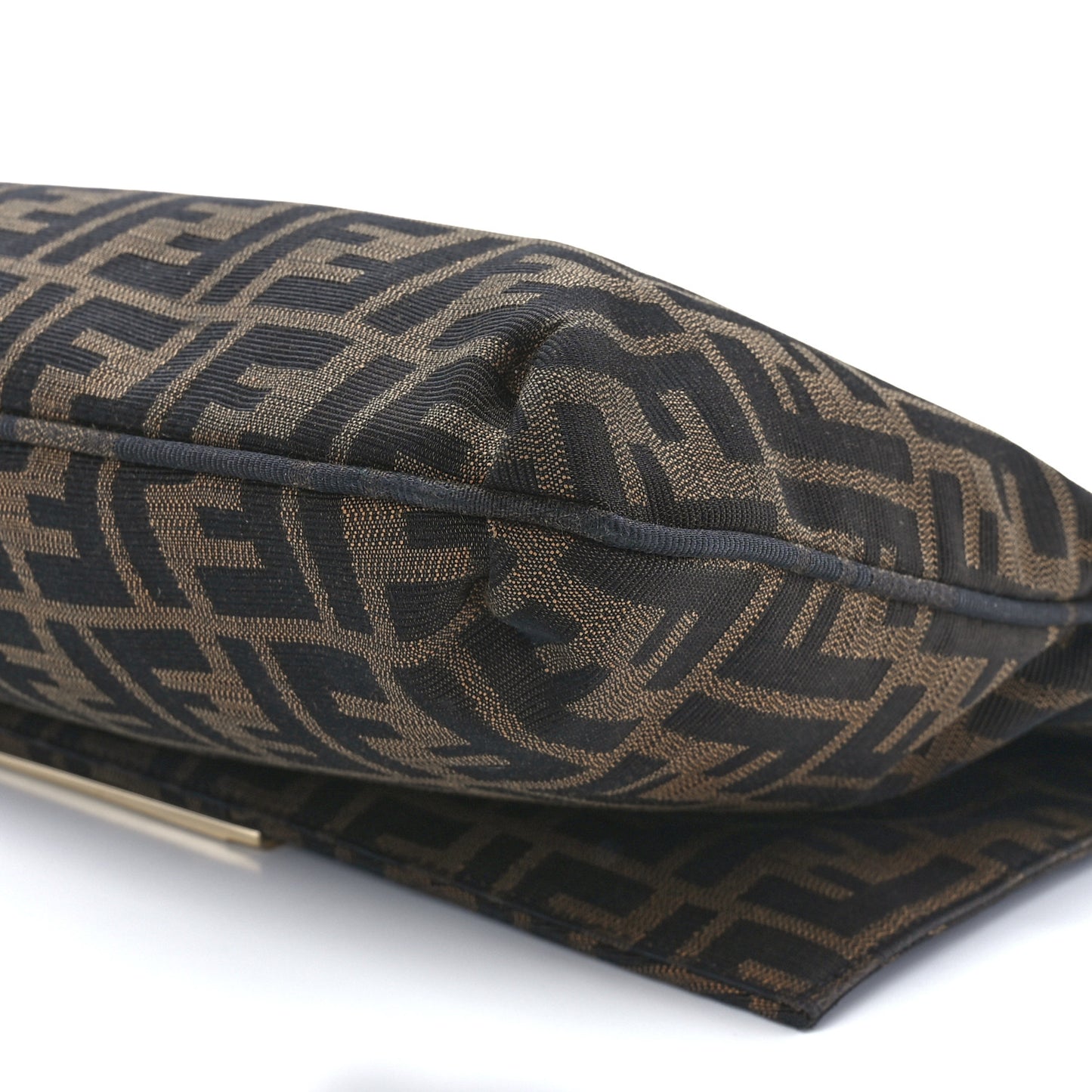 Zucca Patent Large Mia Shoulder Flap Tobacco