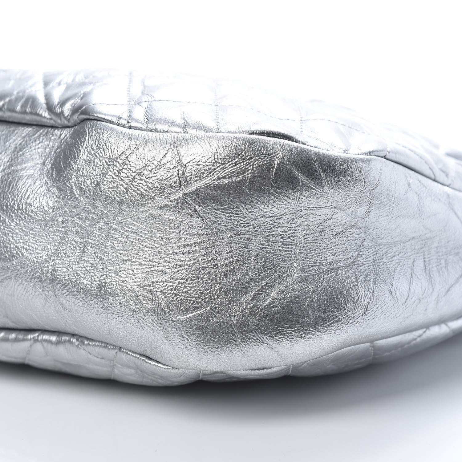 Chanel Metallic Crumpled Calfskin Small 31 Shopping Bag Silver 10 of 10