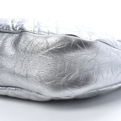 Chanel Metallic Crumpled Calfskin Small 31 Shopping Bag Silver 10 of 10