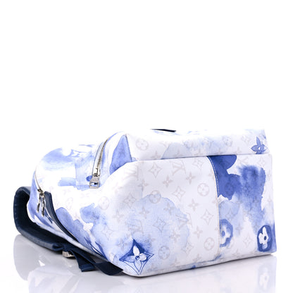 Louis Vuitton Monogram Watercolor Discovery Backpack Blue 4 of 14
