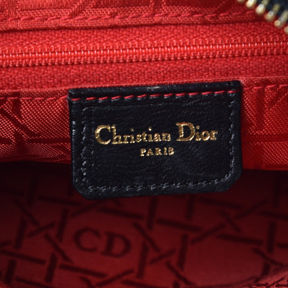 Christian Dior Lambskin Cannage Medium Lady Dior Black 6 of 14