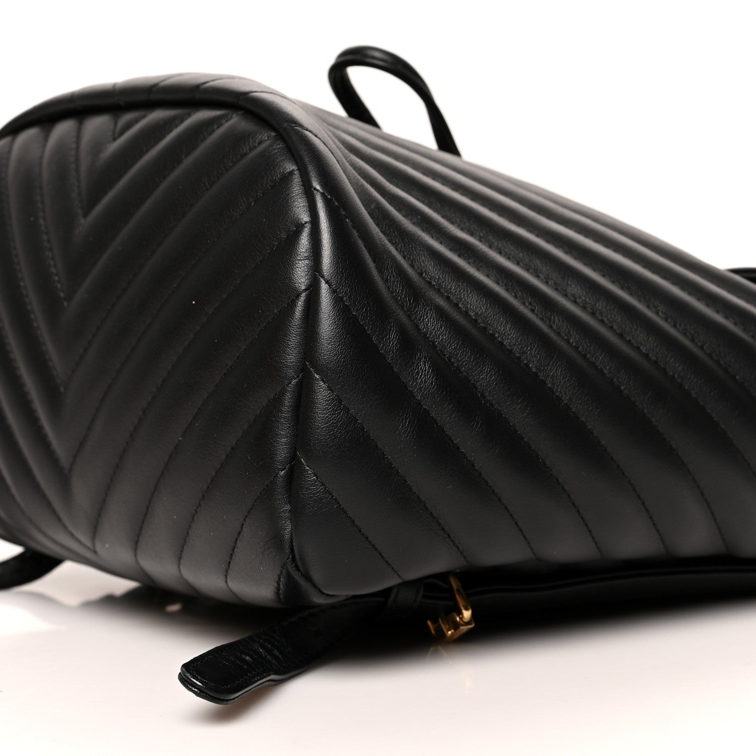 Chanel Calfskin Chevron Quilted Small Urban Spirit Backpack Black 10 of 11