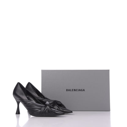 Balenciaga Smooth Nappa Drapy 80mm Pumps 37 Black 10 of 10