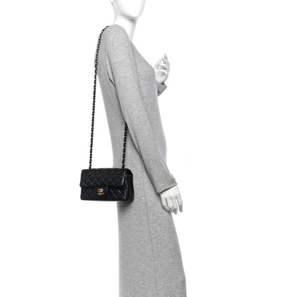 Chanel Lambskin Quilted Mini Rectangular Flap Black 2 of 10