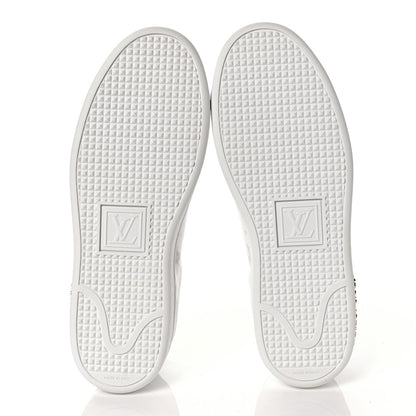 Louis Vuitton Technical Fabric Calfskin Monogram Frontrow Sneakers 35.5 Blue 5 of 8