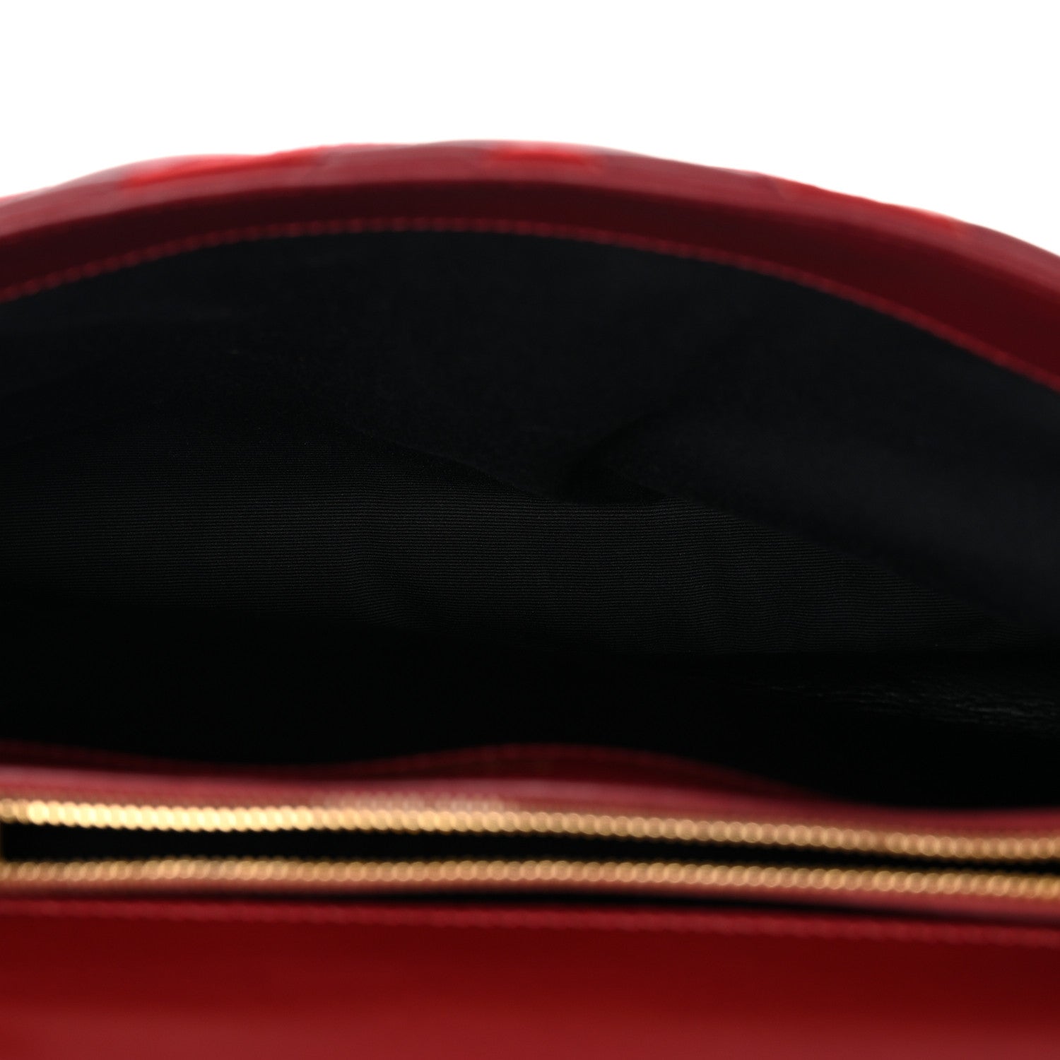 Saint Laurent Calfskin Suede Matelasse Chevron Large Monogram College Bag Burgundy 5 of 12
