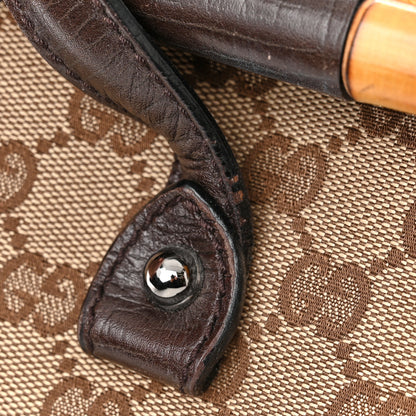 Gucci Monogram Bamboo Bullet Bag Dark Brown 14 of 14
