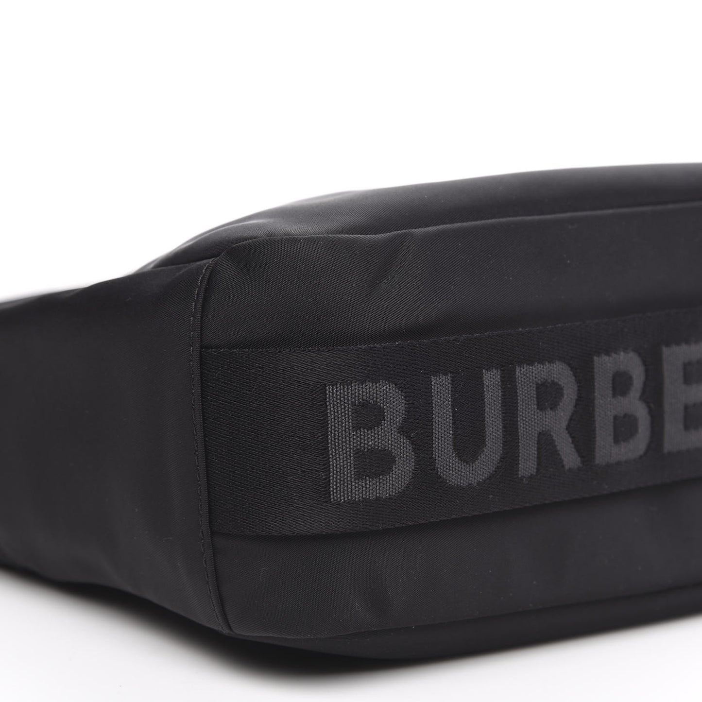 Nylon Logo Detail Crossbody Bag Black