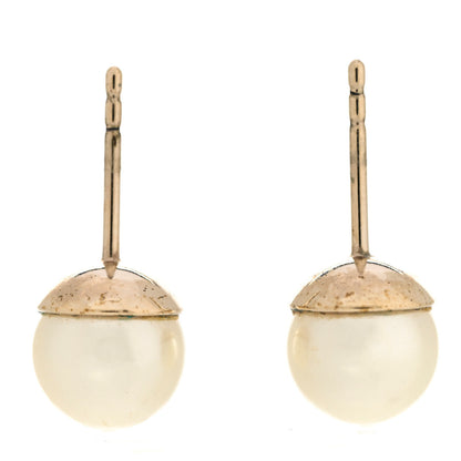 Christian Dior Pearl Mise En Dior Tribal Earrings Gold 5 of 5