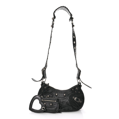 Balenciaga Agneau Arena Le Cagole Shoulder Bag XS Black 3 of 16