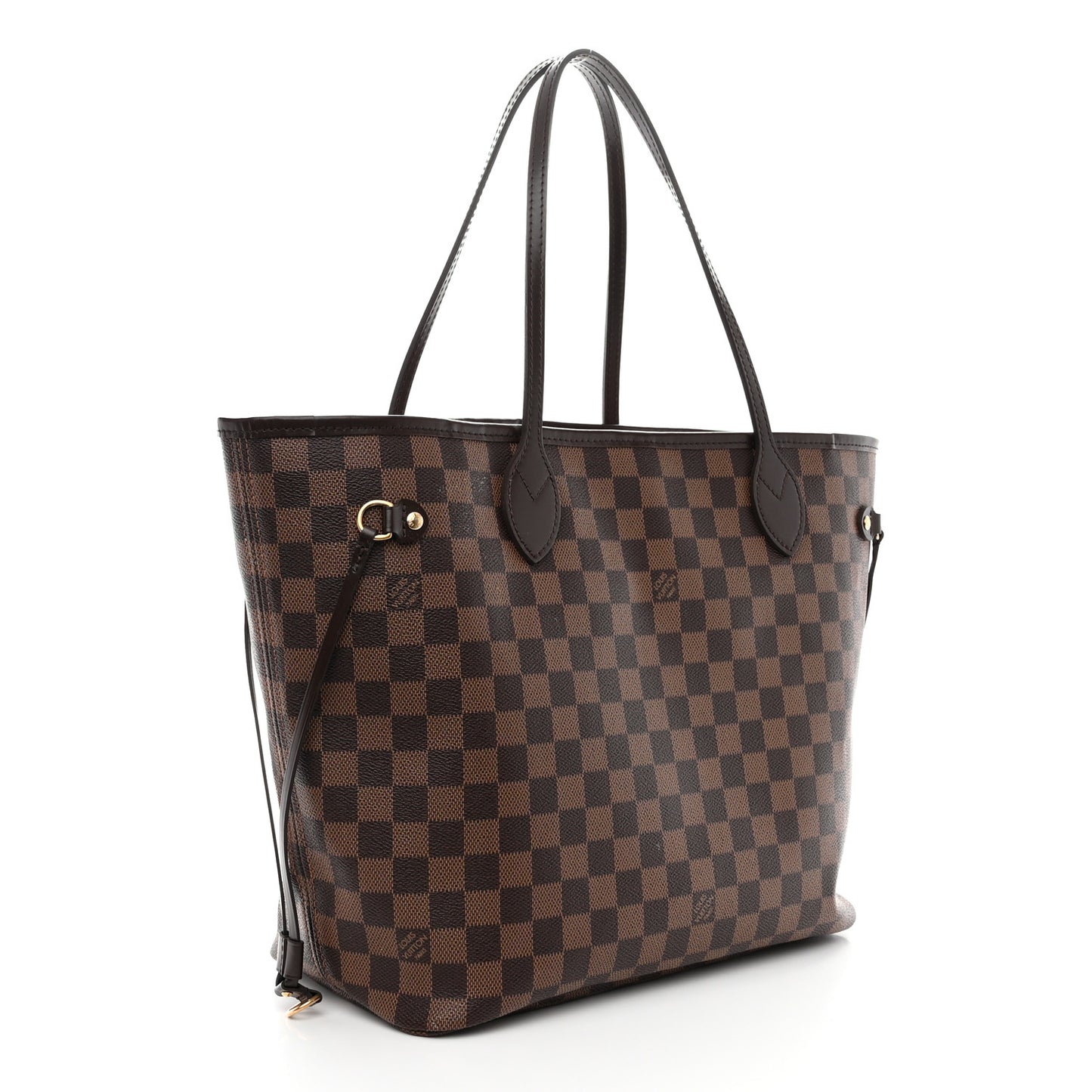 LOUIS VUITTON Damier Ebene Neo Neverfull MM Rose Ballerine