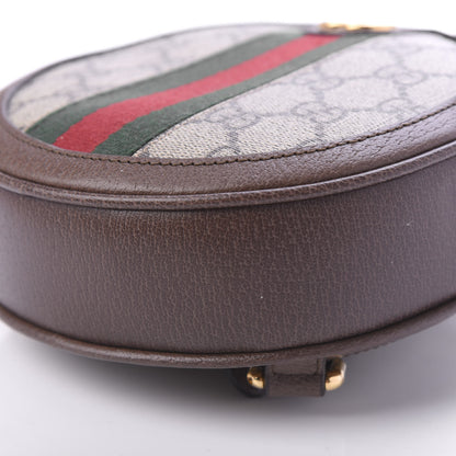 Gucci GG Supreme Monogram Web Mini Ophidia Round Backpack Brown 6 of 9