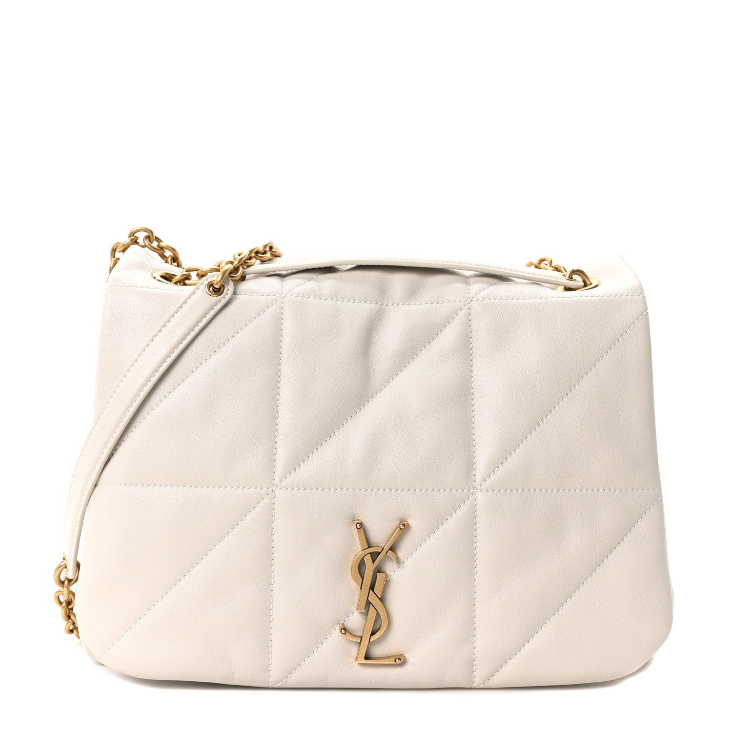 Saint Laurent Lambskin Matelasse Monogram Medium Jamie 4.3 Crema Soft 1 of 10