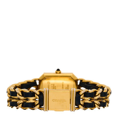 Chanel Stainless Steel Lambskin 20mm Chain Premiere Quartz Watch Gold M 3 of 4
