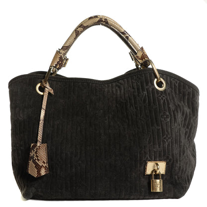 Louis Vuitton Monogram Suede Embossed Whisper PM Kohl 1 of 17