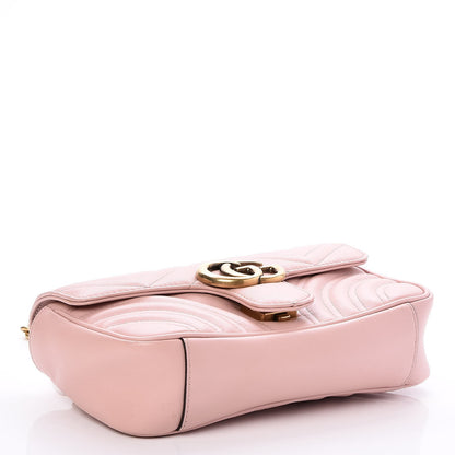 Gucci Calfskin Matelasse Mini GG Marmont Shoulder Bag Perfect Pink 4 of 7