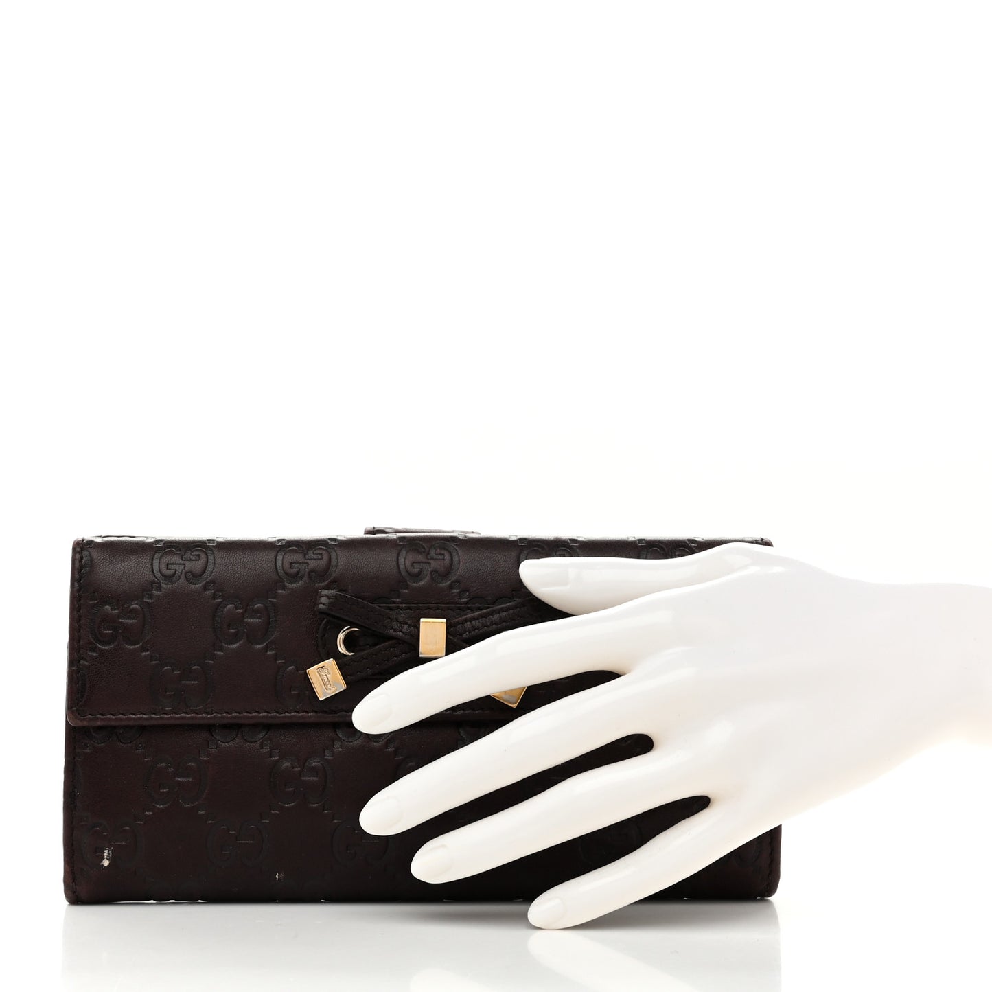 Guccissima Princy Continental Wallet Brown