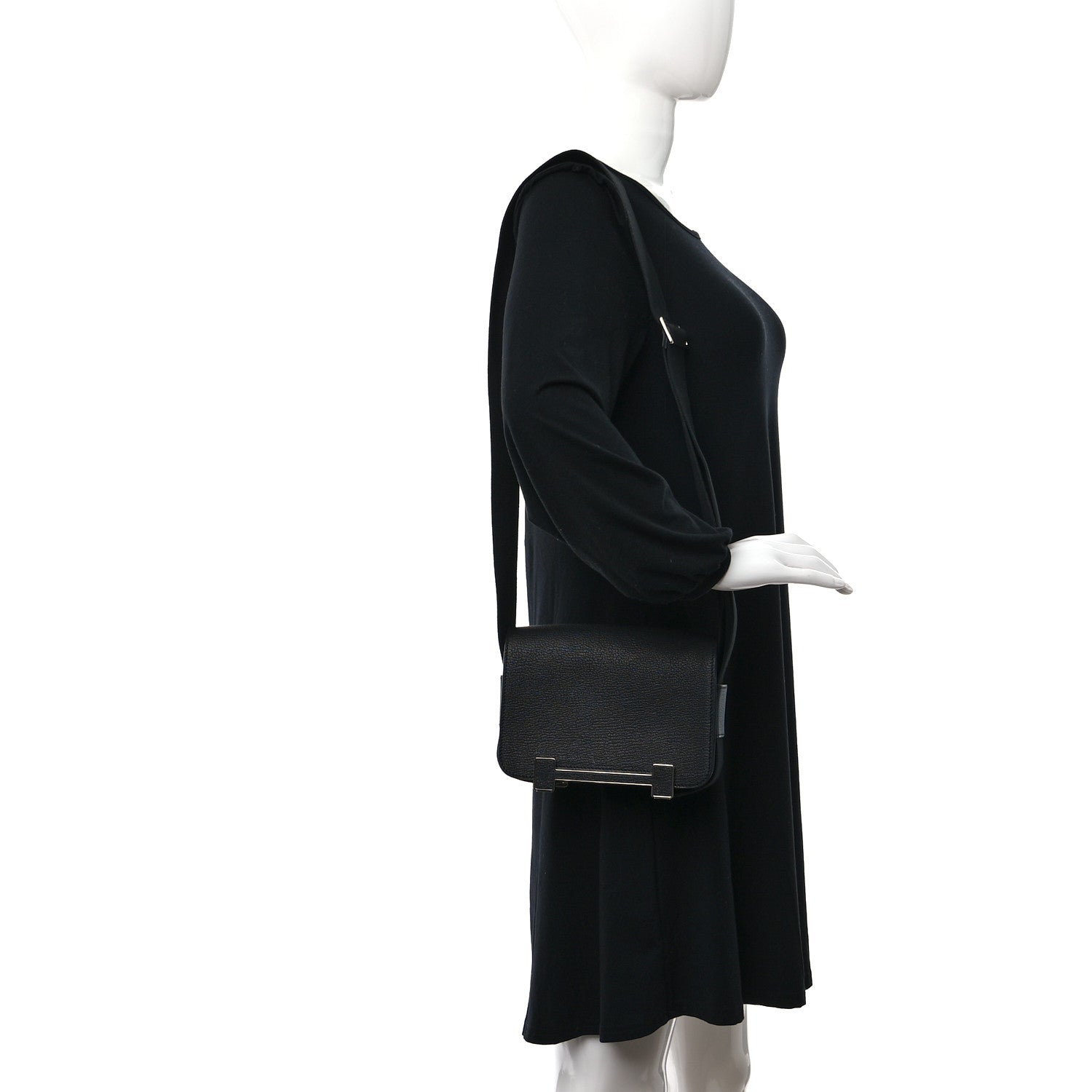 Hermes Chevre Mysore Geta Black 2 of 9