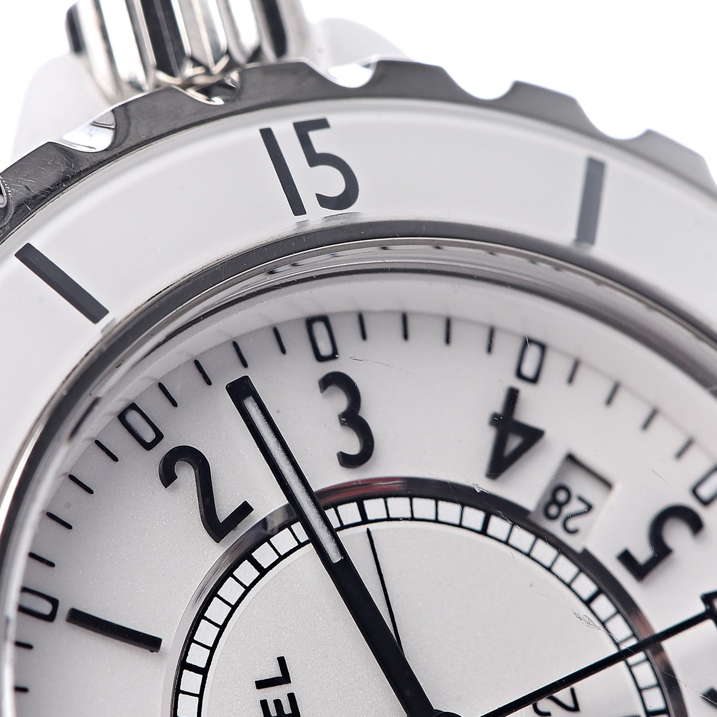 Stainless Steel Ceramic 33mm J12 Quartz Watch White