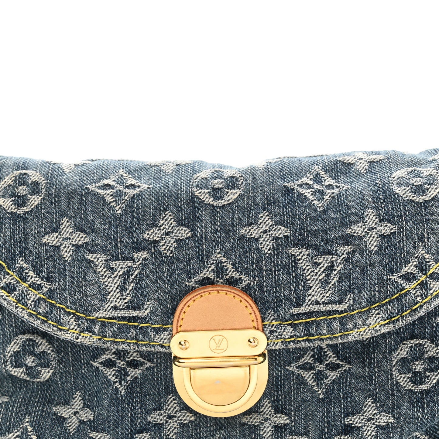Monogram Denim Mini Pleaty Blue