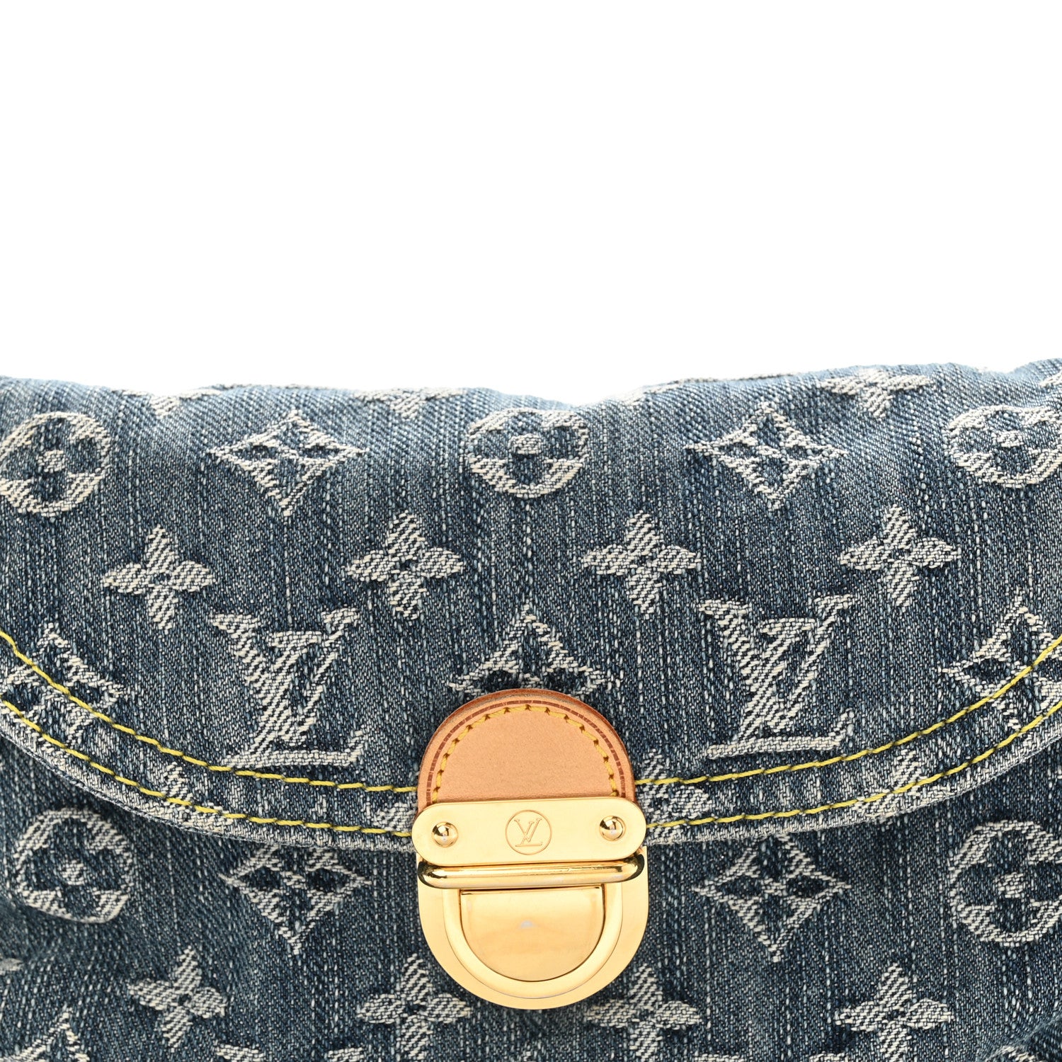 Louis Vuitton Monogram Denim Mini Pleaty Blue 7 of 10