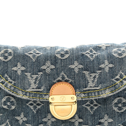 Louis Vuitton Monogram Denim Mini Pleaty Blue 7 of 10
