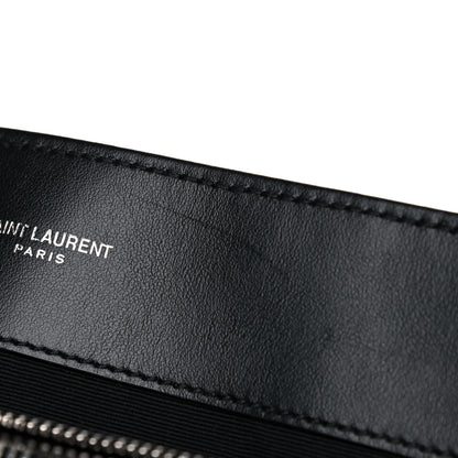 Saint Laurent Calfskin Y Quilted Monogram Large Loulou Chain Satchel Black 16 of 17