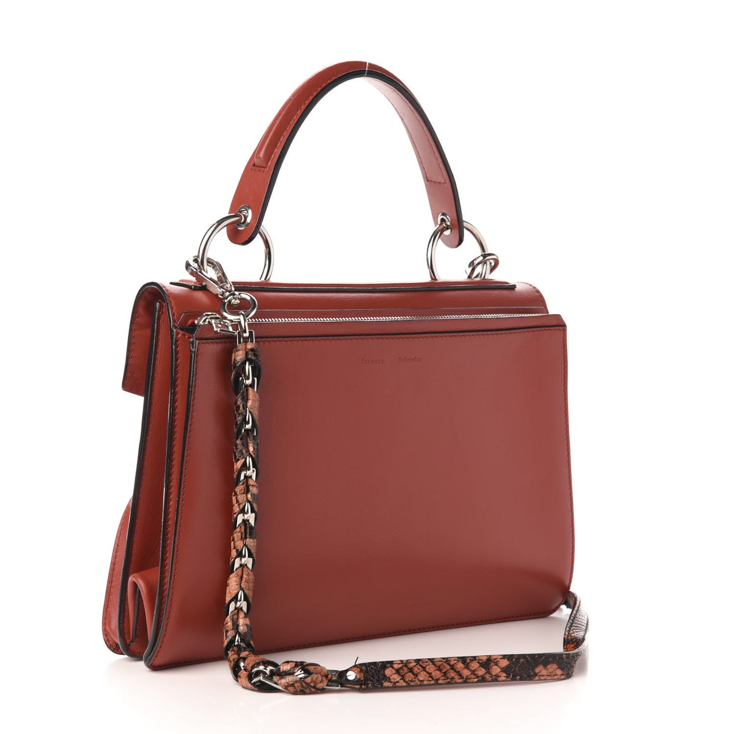 Calfskin Medium Hava Top Handle Bag Brick