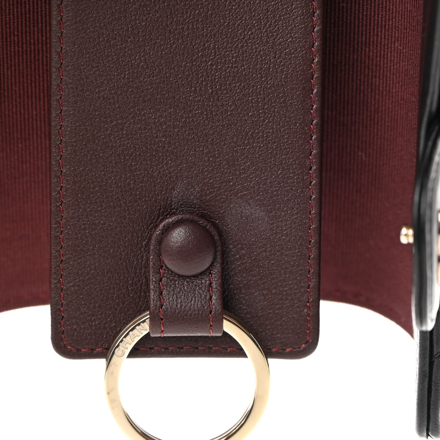 Lambskin Quilted 4 Key Holder Black