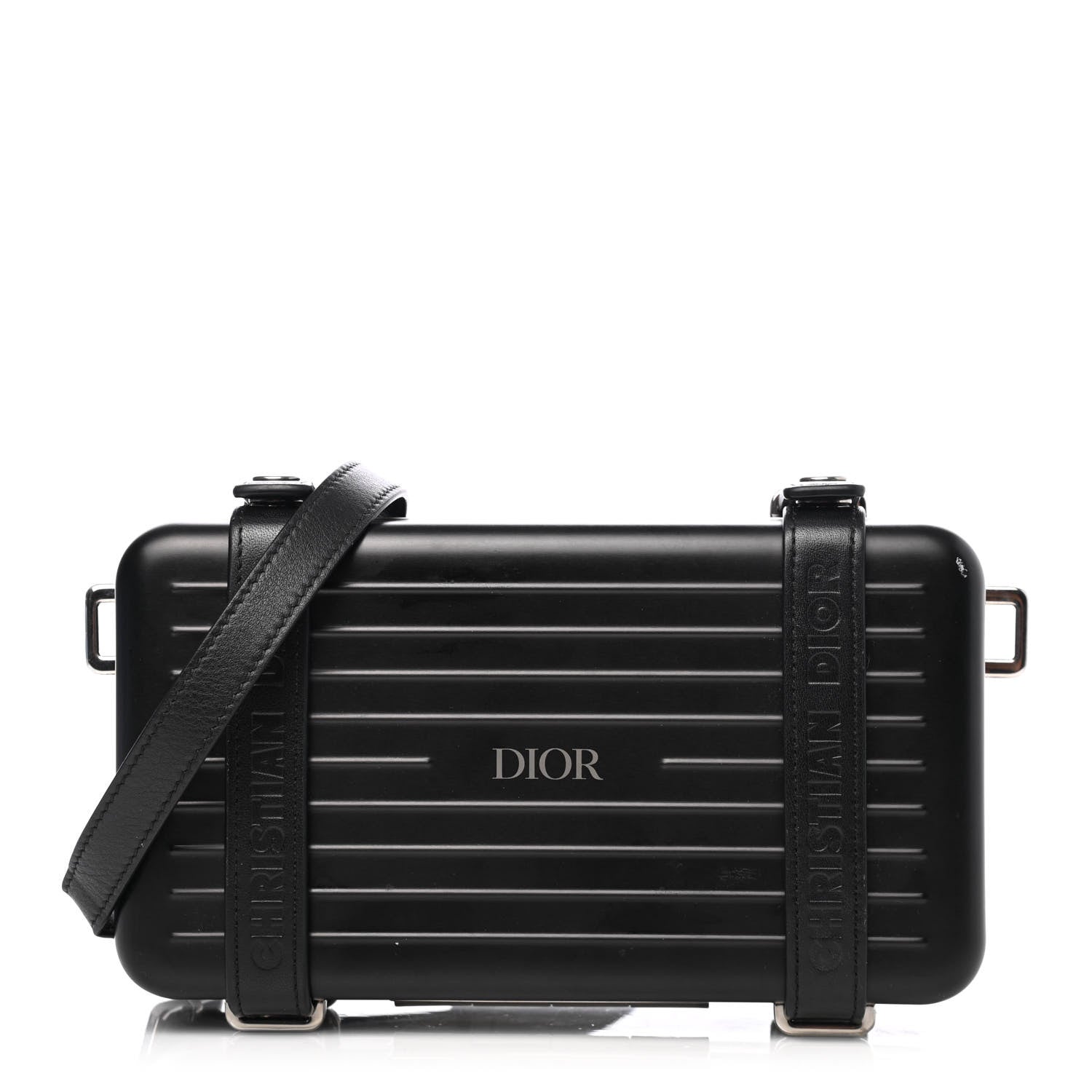 Christian Dior X RIMOWA Aluminum Personal Clutch On Strap Black 1 of 4