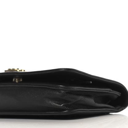 Chanel Lambskin Chevron Boy Wallet On Chain WOC Black 11 of 12