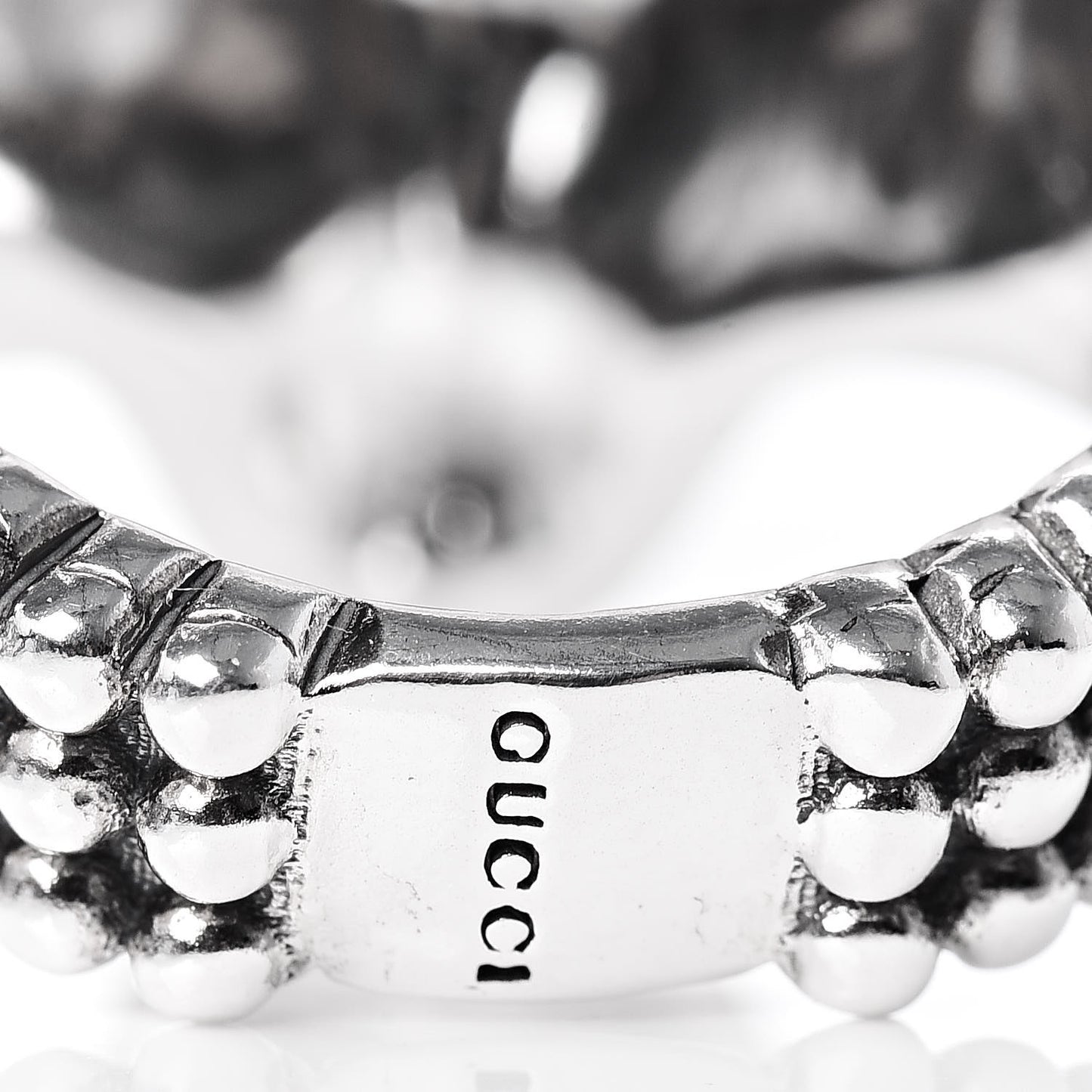Sterling Silver Resin Anger Forest Wolf Head Ring 54 6.75