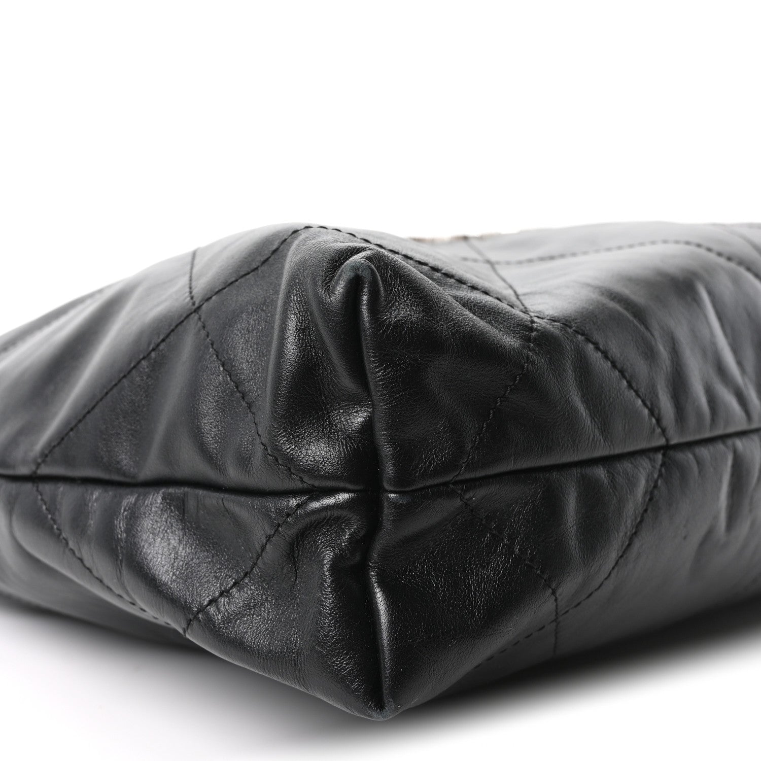 Chanel Shiny Calfskin Quilted Small Chanel 22 Black 10 of 11