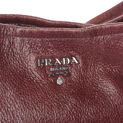 Prada Cervo Lux Ombre Zippered Tote Lampone 9 of 9