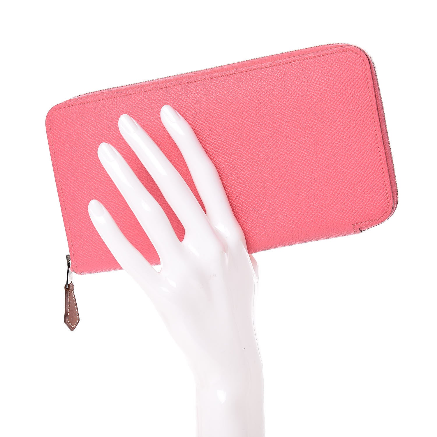 Hermes Epsom Silk'In Wallet Rose Azalee 2 of 8