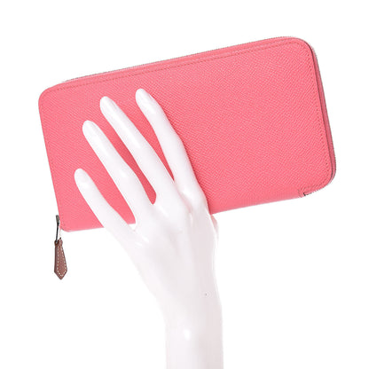 Hermes Epsom Silk'In Wallet Rose Azalee 2 of 8